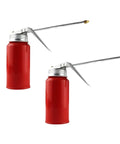 Two Pack 200 Ml Steel Manual Oil Can Pump Oiler For Cars And Motorcycles Heavy Duty Refueling Dispenser With Metal Spout Universal Gas Spray Bottle Accessory For SUV Truck ATV And More