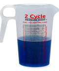 Two Stroke Oil Measuring Cup 16 Oz Mixing Pitcher With 15 In 1 Ratio Conversion Chart for power tools like outboard motors and chainsaws
