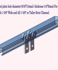 2 Wheel Trolley Assembly Stable Welded Roller Design for 1-5/8 Inch Wide and Taller Strut Channels Heavy Duty Steel Build