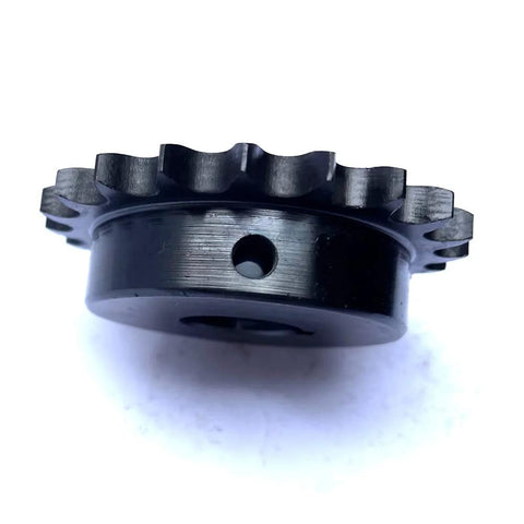 Side view of Rugged Type B Roller Chain Sprocket with 21 Teeth and 1 Inch Bore, Rust Resistant, AISI 1045 Steel, Heavy Duty by RHKING