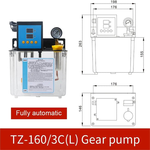 Gear Oil Pump For Engraving Machine Lubrication System And Wear Oil Pump For Automatic Mechanical Lubrication, High-Flow TZ-160-3C