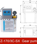Beefed Up High Power Gear Oil Pump For Automatic Mechanical Lubrication Systems 1 Pack TZ170 Series with dimensions and diagram