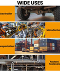Wide uses of durable stainless steel U bolts kit shown in fixed trailer, manufacturing, transportation, and factory fasteners
