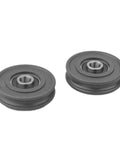 Two 4Pcs U Groove Pulley Wheel U-Groove Roller Guide Pulley Rolling Bearing Roller Wheel 8x45x11.5mm for Bicycle Accessories Pulleys