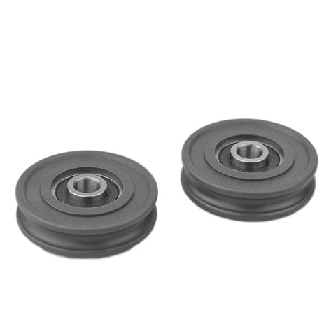 Two 4Pcs U Groove Pulley Wheel U-Groove Roller Guide Pulley Rolling Bearing Roller Wheel 8x45x11.5mm for Bicycle Accessories Pulleys