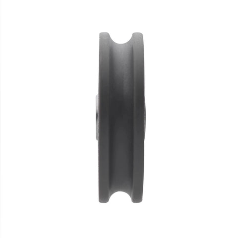 Side view of 4Pcs U Groove Pulley Wheel U-Groove Roller Guide Pulley Rolling Bearing Roller Wheel 8x45x11.5mm for Bicycle Accessories Pulleys