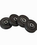 4Pcs U Groove Pulley Wheel U-Groove Roller Guide Pulley Rolling Bearing Roller Wheel 8x45x11.5mm for Bicycle Accessories