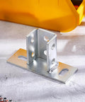 Eight Pack U Post Base Mounts For One Five Eighths Inch Square Single Channel Carbon Steel Q235B Fence Post Bases