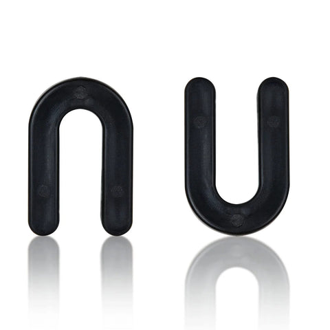 200 Pieces One Quarter Inch Horseshoe Tile Spacers U Shape Plastic Shims shown in front view