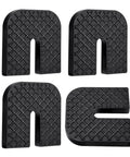 Four Pack Rubber Isolator Pads for Air Conditioners reduce vibration and noise, durable U shaped anti vibration pads.