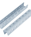 Two Pack U Shaped Splice Fittings Strut Connector External Channel Coupler For One And Five Eighths Inch Strut Channel In Six Gauge Electrogalvanized Steel Ideal For Durable Industrial Framing And Electrical Support