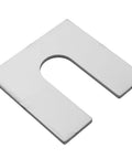 Single piece from 8 Pack 304 Stainless Steel U Shaped Adjustment Shims 50X50X2MM Slotted Horseshoe Washers For Mechanical Leveling Gap Spacers