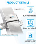 Durable 304 stainless steel U shaped connector brackets deliver strong rust resistant mounting for strut channels close-up