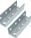 U Shaped Splice Fittings Strut Connector Bracket External Channel Coupler Fits One And Five Eighth Inch Strut Channel Steel Electrogalvanized 7 Gauge 2 Pack
