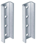 Two Pack U Shaped Strut Channel Splice Brackets External Couplers For Thirteen Sixteenth Inch Strut Channel 3 Gauge Steel Electrogalvanized Finish