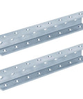 Two Pack U Shaped Splice Fittings Strut Connector External Channel Coupler For One And Five Eighths Inch Strut Channel In Six Gauge Electrogalvanized Steel