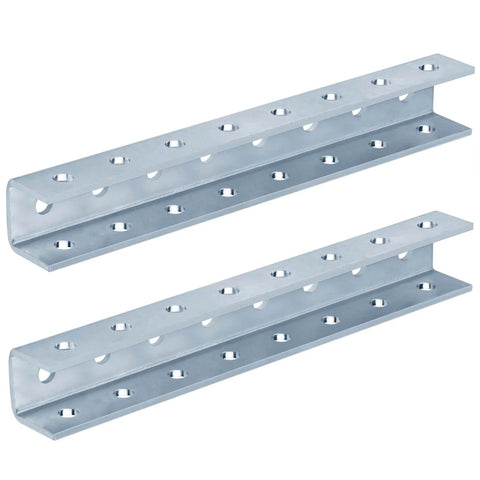 Two Pack U Shaped Splice Fittings Strut Connector External Channel Coupler For One And Five Eighths Inch Strut Channel In Six Gauge Electrogalvanized Steel