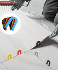 600 Count Horseshoe Tile Spacers For Tile Leveling System used in floor tile installation, U-shaped plastic spacers in multi sizes