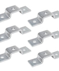 Six Pack U Strut Channel Brackets Three Hole U Shaped Fitting For Thirteen Sixteenth Inch Height And One And Five Eighths Inch Wide Channel Carbon Steel Q235B Hot Dip Galvanized For Easy Channel Mounting Seven Thirty Seconds Inch Thick Length display