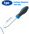 Effortlessly lift tacks and pull nails with a compact U-tip tack lifter with ergonomic grip and chrome finish, shown with dimensions.