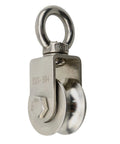 U Type Swivel Pulley 304 Stainless Steel Duplex Bearing Super-Silent Detachable 360 Degree Rotation Heavy Duty Traction Wheel
