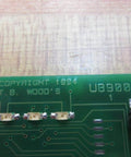 U8900B Control Board For XFC Drives With 8 Push Button Bases And 10 Pin Connector Replacement In Industrial Automation And Machinery Controls By T B Woods, close-up view showing circuit design.