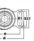 UCFA207-22 Black Oxide Plated Insert Bearing Adjustable Flange Cartridge Bearing 1-3/8" Mounted - Buy Bearings online - Fast US Shipping