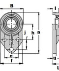 UCFB201-8 Bearing 1/2 inchThree bolt Flanged Mounted Bearings - VXB Ball Bearings