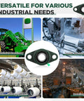 10 Pack UCFL205-16 Pillow Block Bearing 1 Inch Bore in use across various industrial machines, illustrating versatility for different industries.