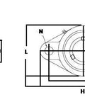 UCFL320-63 FYH Bearing 3 15/16 Flanged Mounted Bearings - VXB Ball Bearings