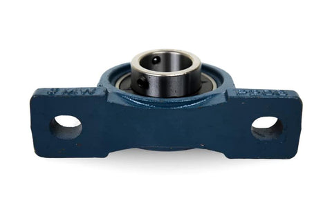 Front view of UCP205-16 Pillow Block Bearing (2 Pack), 1 inch Bore, 2 Bolt Flange Mounted, Solid Cast Iron Base, Self-Alignment.