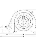 UCSLP202-15mm Bearing Pillow Block Low Shaft Height 15mm - Buy Bearings online - Fast US Shipping