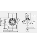 UCT203 17mm Bore Mounted Bearing Take-Up Unit - VXB Ball Bearings