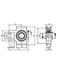 UCT209-28 1 3/4" Bore Mounted Bearing Take-Up Unit - VXB Ball Bearings