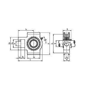 UCT210-31 MOUNTED-BEARING 1-15/16" Bore Mounted Bearing Take-Up Unit - VXB Ball Bearings