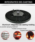 UFO LED High Bay Light 200W 4 Pack With US Plug Cable, 22000 Lumen 6000K Daylight, aluminum construction, heat dissipation design.