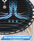 Ultra Bright 12 Pack 240W UFO LED High Bay Lights with die-cast aluminum housing and heat dissipation illustration