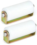 2 Pack 6 Inch UHMW Nylon Gate Roller With C Bracket For Sliding Gates Post Welded Assembly Durable Gate Guide Wheel