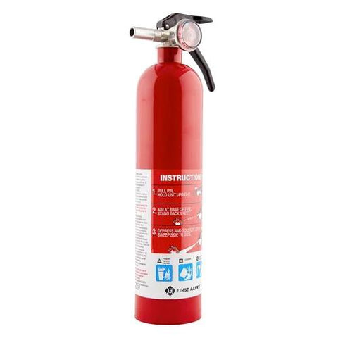 Home Fire Extinguisher UL Rated 1A 10B C Multipurpose Unit With All Metal Construction And Commercial Grade Valve front view