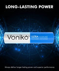 Image showing Ultra AAA Alkaline Battery from the 24 Pack With Long Lasting Power 10 Year Shelf Life, emphasizing energy efficiency.