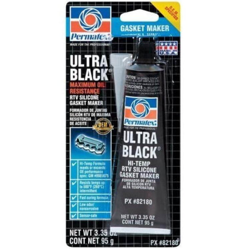 Ultra Black RTV Silicone Gasket Maker For Engine Sealing With High Flexibility And Oil Resistance Sensor Safe, tube packaging