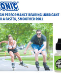Ultra Slick Sonic Super Oil Skate Bearing Lubricant for Inline Skates Roller Skates and Skateboards 100 Percent Synthetic Formula bottle