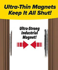 Ultra Thin Magnetic Cabinet And Drawer Magnets Sets For Quick Easy Peel And Stick Installation demonstrating strong magnet pull