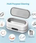 48KHz Ultrasonic Jewelry Cleaner With Dual Cleaning Modes 12oz 304 Stainless Steel Tank for jewelry, eyeglasses, rings.
