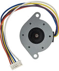 Top view of Unipolar Stepper Motor 5V DC Dual Coil Center-Tapped 7.5 Per Step 120 Ohm with color-coded wire leads