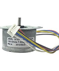 Unipolar Stepper Motor 5V DC Dual Coil Center-Tapped 7.5 Per Step 120 Ohm with connector and colorful wires