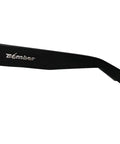 Side view of Unisex Safety Glasses With Matte Black Frame And Removable Side Shields Z87