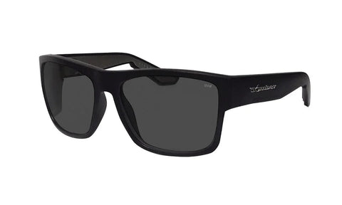 Unisex Safety Glasses With Matte Black Frame And Removable Side Shields Z87 featuring smoke lens