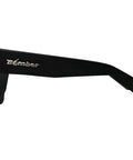 Side view of Unisex Safety Glasses With Matte Black Frame And Removable Side Shields Z87 showing sleek design and side shield