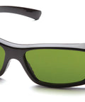 Unisex Safety Glasses Shade 3.0 IR Filter Scratch Resistant Black Frame in a durable design with green lenses